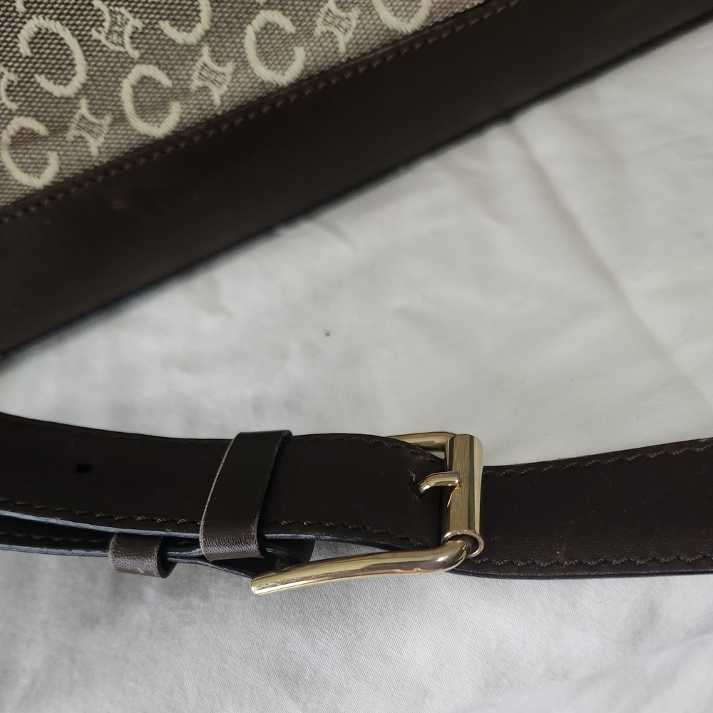 Vintage CELINE Brown and Cream Crossbody Bag - Picture 14 of 14
